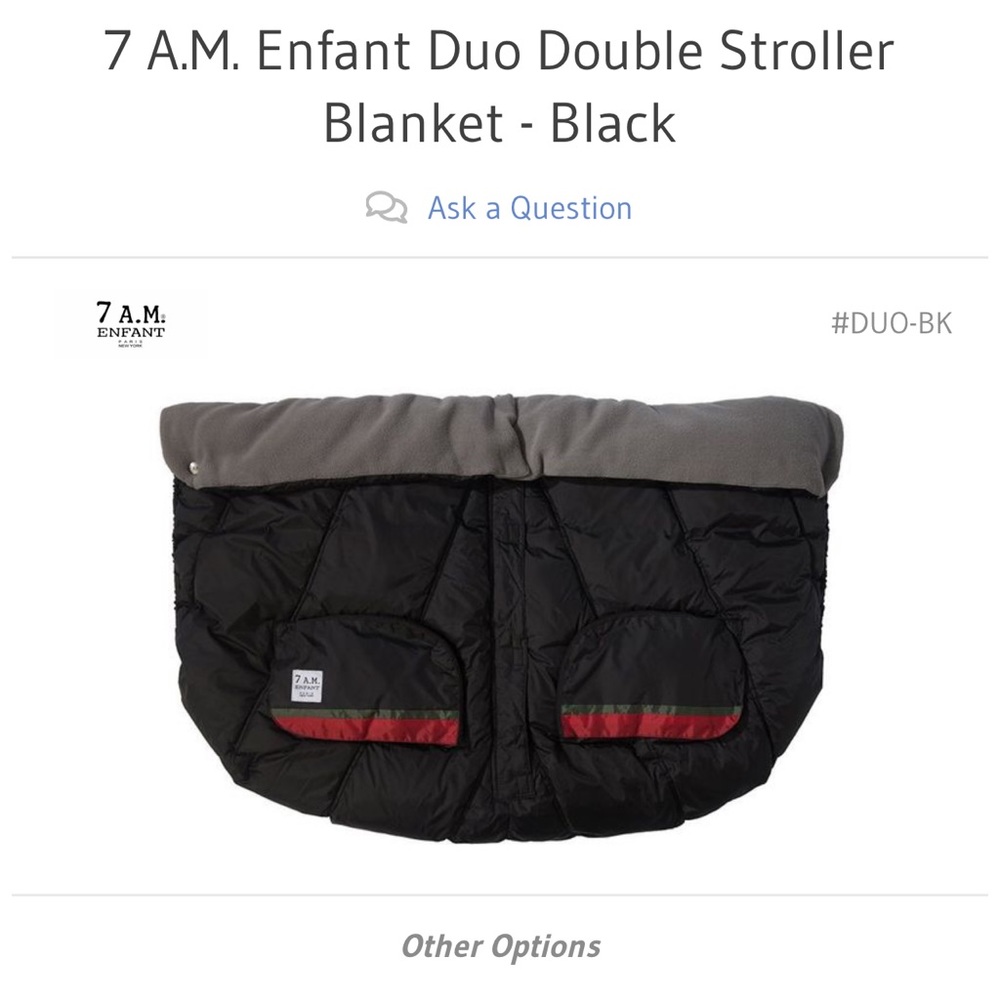 7 am double stroller footmuff